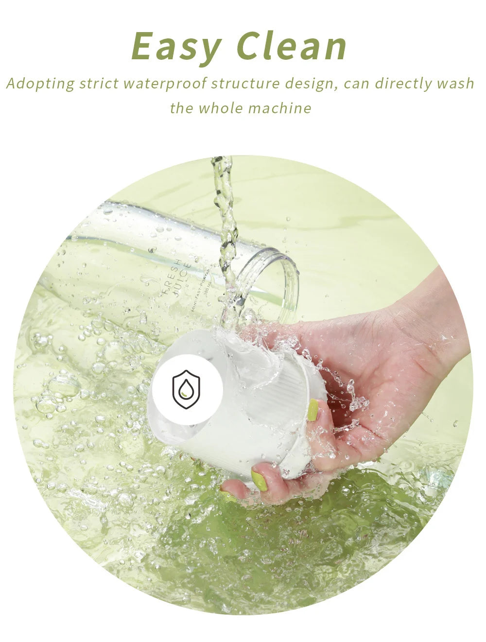 Fresh Juice On-the-Go: 350ml Portable Blender Bottle – Rechargeable & Wireless for Juice Anywhere