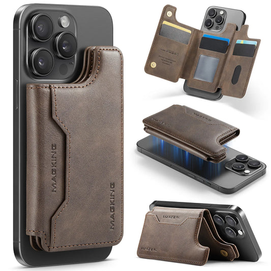 3-in-1 Magnetic Leather Phone Wallet & Stand