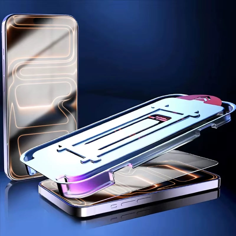 8K Dust-Free Screen Protector for iPhone 17 series – Full Cover, Oleophobic Coating, Anti-Fingerprint, HD Clarity 2 Pack