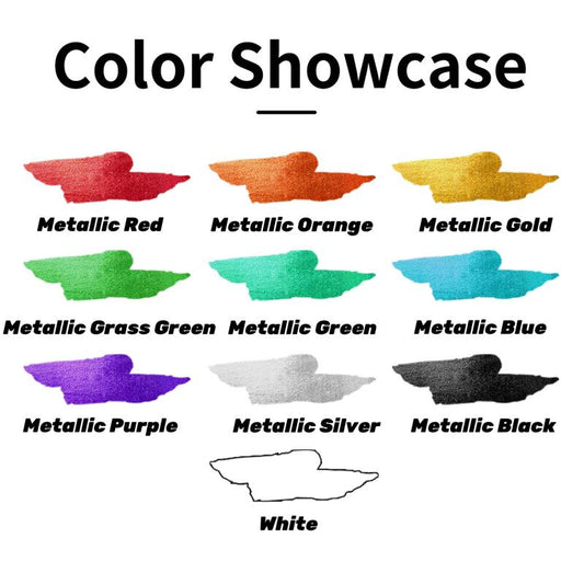 10-Color Temporary Tattoo Markers Set -  Halloween Makeup & Cosmetics