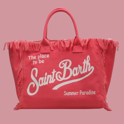 Luxury Canvas Tassel Shoulder Bag – Spacious, Stylish & Elegant Everyday Tote for Women