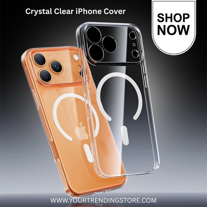 Crystal Clear MagSafe Compatible Case for iPhone 15/16/17 Series – Military-Grade Shockproof, Anti-Yellow, Washable, Non-Slip, Anti-Drop Protection