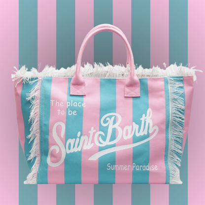 Luxury Canvas Tassel Shoulder Bag – Spacious, Stylish & Elegant Everyday Tote for Women