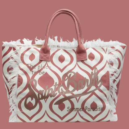 Luxury Canvas Tassel Shoulder Bag – Spacious, Stylish & Elegant Everyday Tote for Women