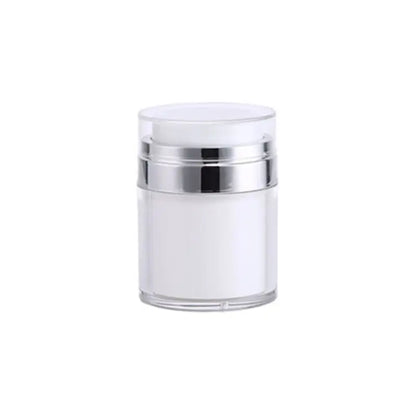 15/30/50ml Airless Pump Jar – Vacuum Press Bottle for Moisturizer, Lotion & Serum Dispensing