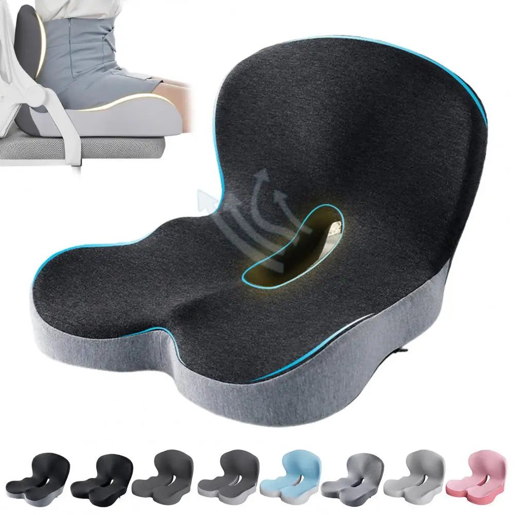  L-Shaped Memory Foam Seat Cushion: Relieve Back Pain & Improve Posture for Optimal Comfort