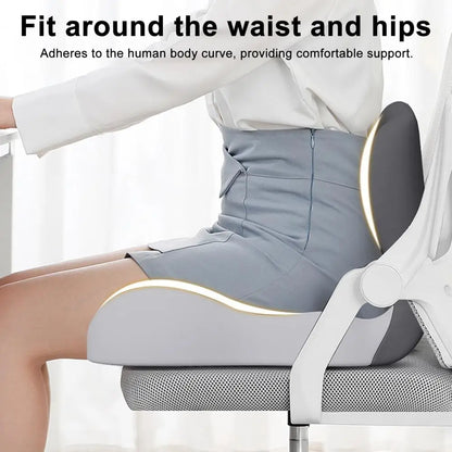  L-Shaped Memory Foam Seat Cushion: Relieve Back Pain & Improve Posture for Optimal Comfort