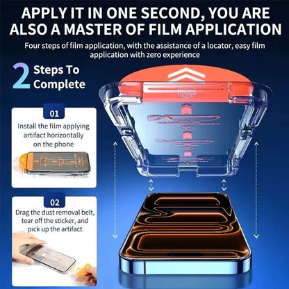 8K Dust-Free Screen Protector for iPhone 17 series – Full Cover, Oleophobic Coating, Anti-Fingerprint, HD Clarity 2 Pack