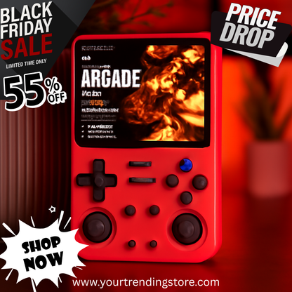 R36S Retro Handheld Game Console – 20,000 Classic Games, 3.5" Screen, ArkOS 2.0, 64GB/128GB