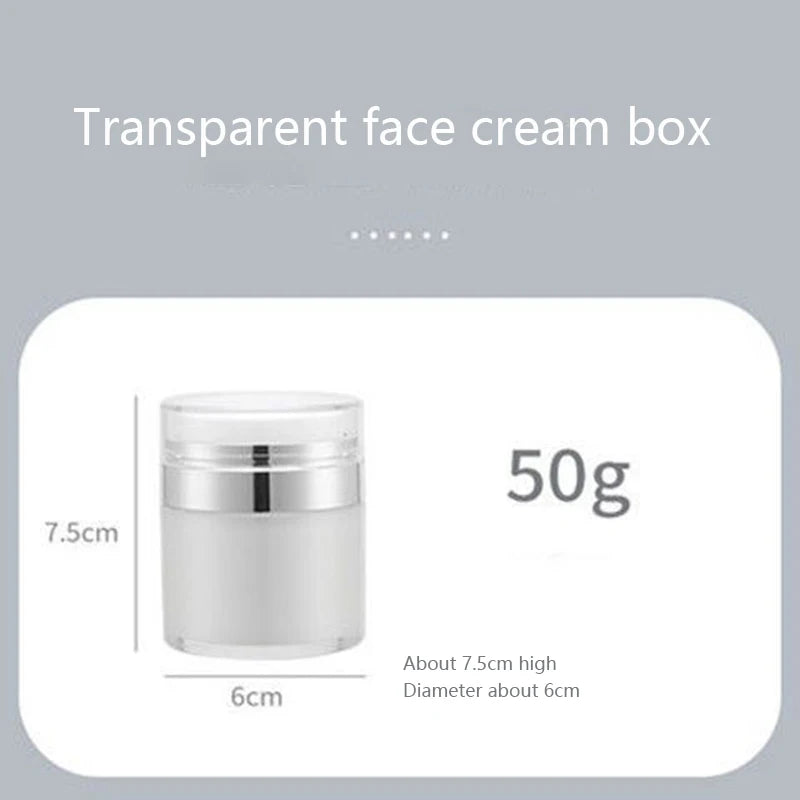 Airless Pump Jar – Vacuum Press Bottle for Moisturizer, Lotion & Serum Dispensing
