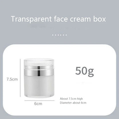 Airless Pump Jar – Vacuum Press Bottle for Moisturizer, Lotion & Serum Dispensing