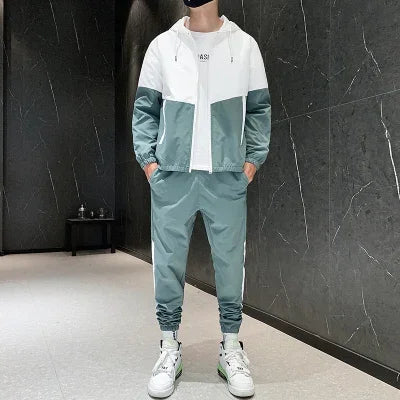 Casual Hooded Sportswear Set for Men