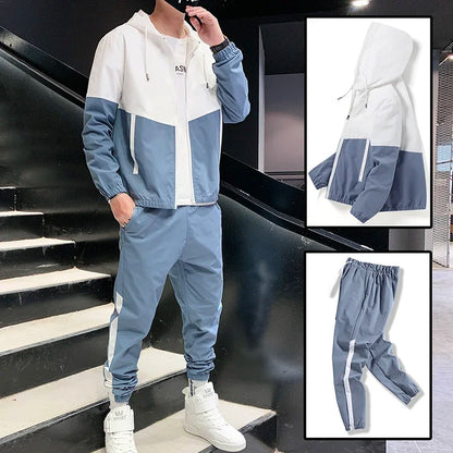 Casual Hooded Sportswear Set for Men