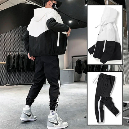 Casual Hooded Sportswear Set for Men