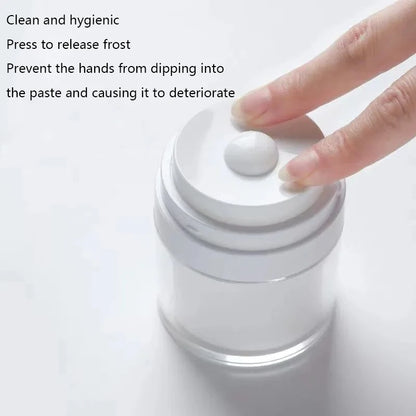 Airless Pump Jar – Vacuum Press Bottle for Moisturizer, Lotion & Serum Dispensing