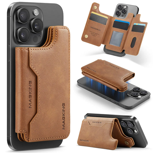 3-in-1 Magnetic Leather Phone Wallet & Stand