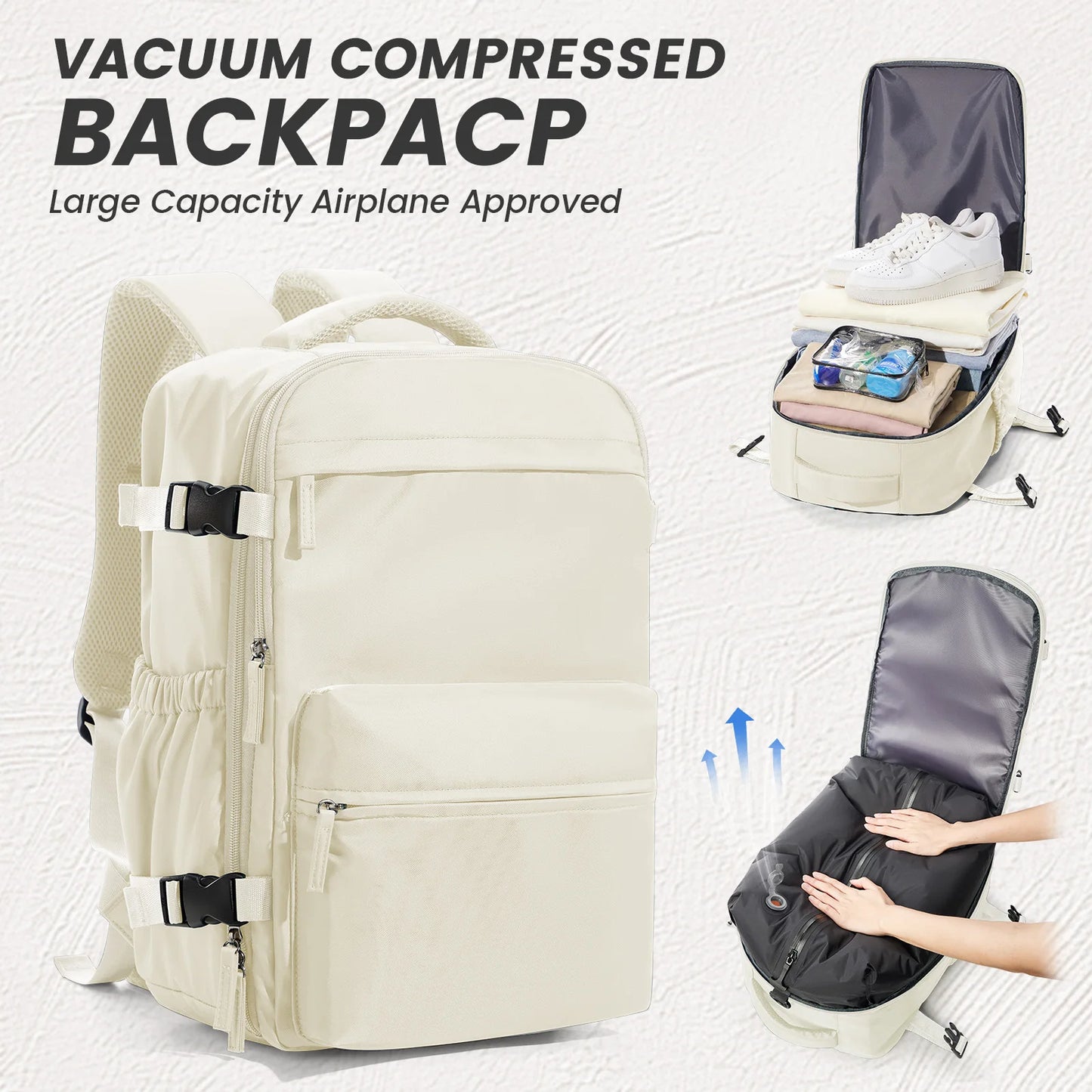 Air Vacuum Compression Travel Backpack