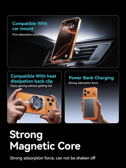 Crystal Clear MagSafe Compatible Case for iPhone 15/16/17 Series – Military-Grade Shockproof, Anti-Yellow, Washable, Non-Slip, Anti-Drop Protection