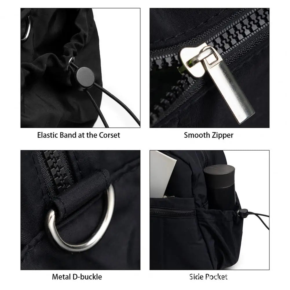 Travel & Gym Handbag – Waterproof PVC Wet/Dry Pocket + 5 Exterior Compartments for Organized On-the-Go Storage