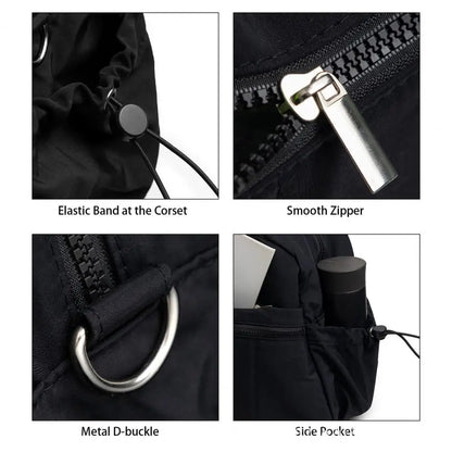 Travel & Gym Handbag – Waterproof PVC Wet/Dry Pocket + 5 Exterior Compartments for Organized On-the-Go Storage