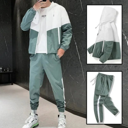 Casual Hooded Sportswear Set for Men