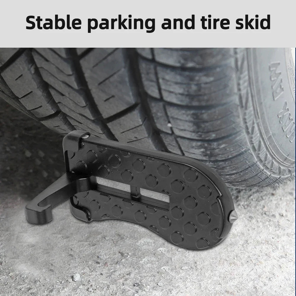 Universal Folding Car Door Step with Safety Hammer – Roof Access for SUVs, Trucks & More