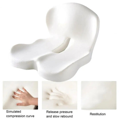 L-Shaped Memory Foam Seat Cushion: Relieve Back Pain & Improve Posture for Optimal Comfort