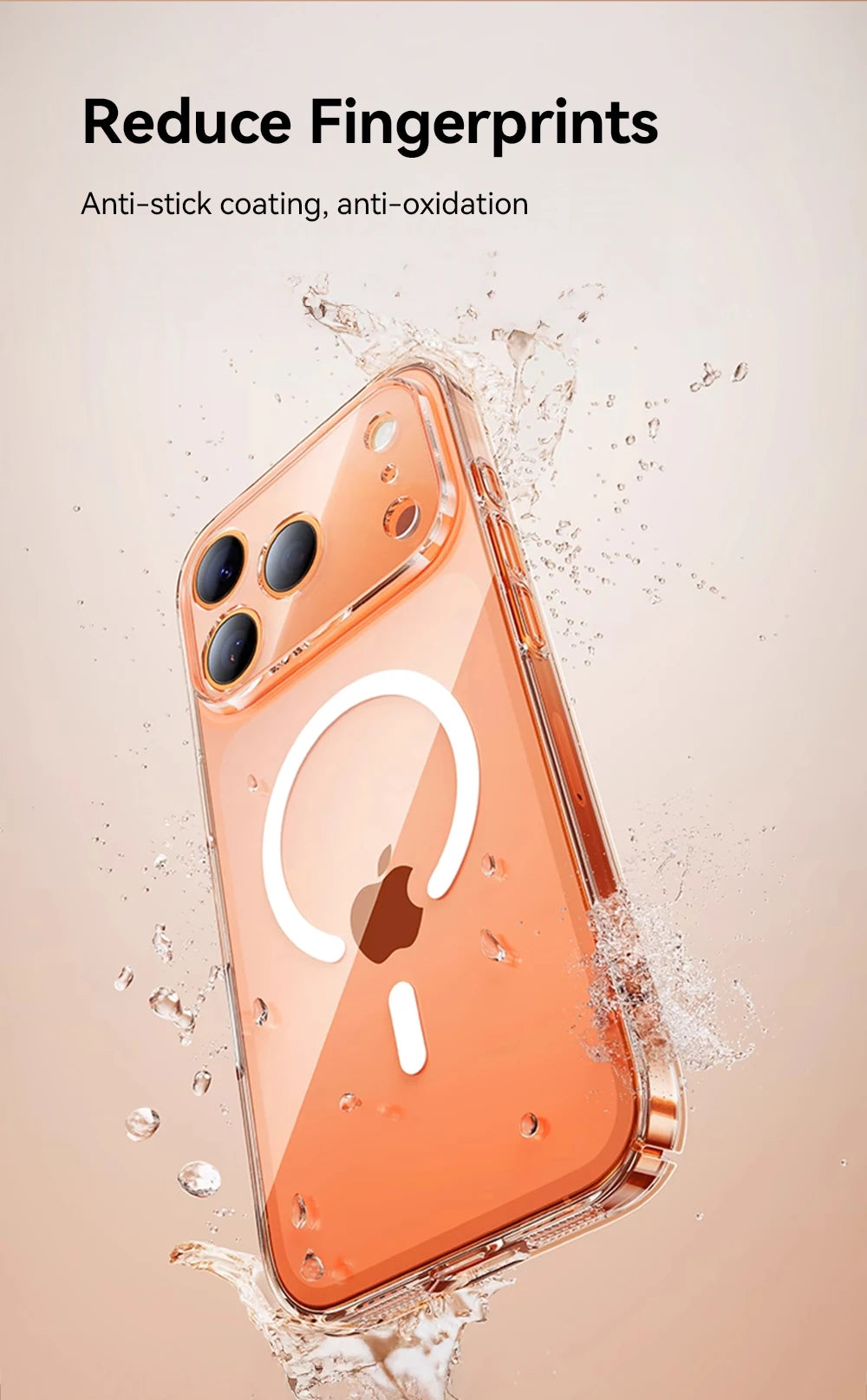 Crystal Clear MagSafe Compatible Case for iPhone 15/16/17 Series – Military-Grade Shockproof, Anti-Yellow, Washable, Non-Slip, Anti-Drop Protection