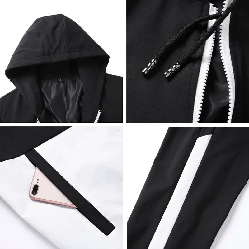 Casual Hooded Sportswear Set for Men