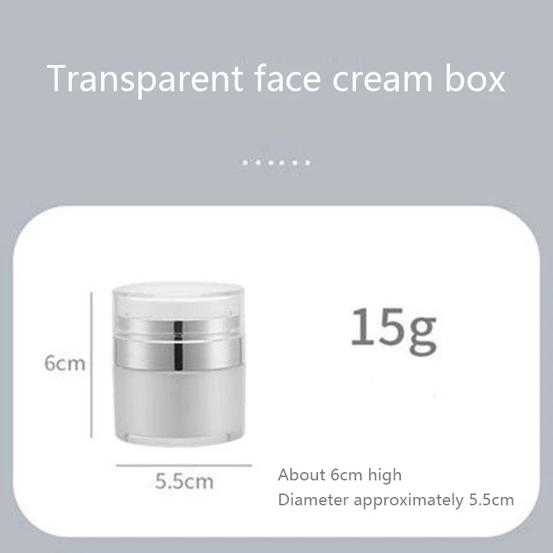 Airless Pump Jar – Vacuum Press Bottle for Moisturizer, Lotion & Serum Dispensing