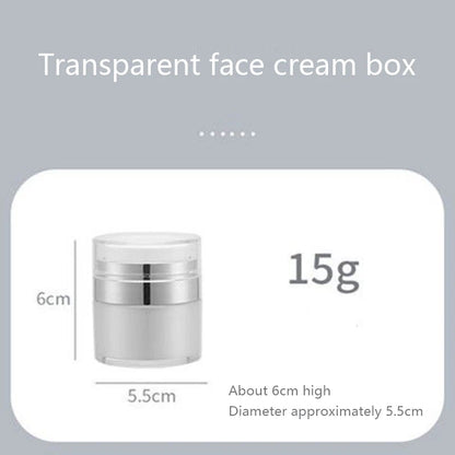 Airless Pump Jar – Vacuum Press Bottle for Moisturizer, Lotion & Serum Dispensing