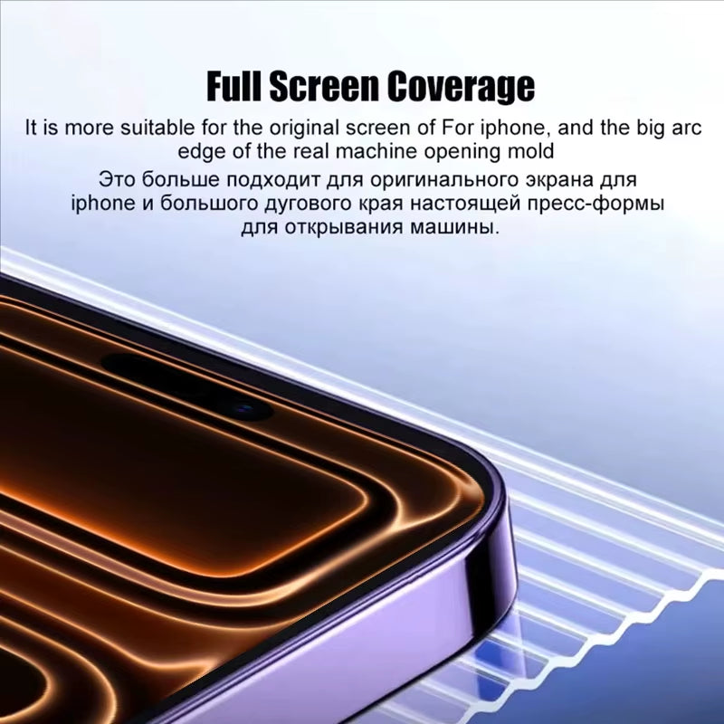 8K Dust-Free Screen Protector for iPhone 17 series – Full Cover, Oleophobic Coating, Anti-Fingerprint, HD Clarity 2 Pack