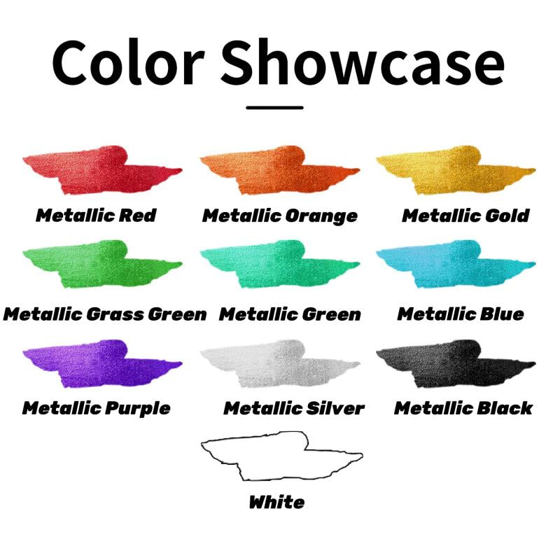 10-Color Temporary Tattoo Markers Set -  Halloween Makeup & Cosmetics