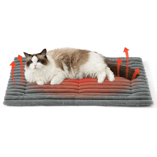 Bedsure Self-Warming Pet Bed – Thermal Mat for Crates & Floors, Non-Slip & Washable
