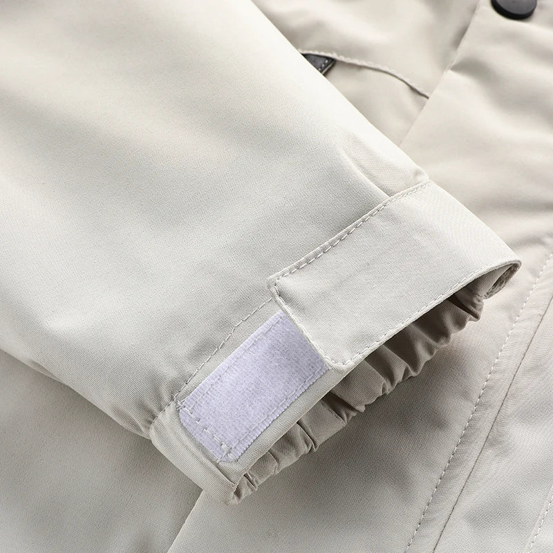 Waterproof Windproof Lightweight Men’s Casual Winter Coat with Hood
