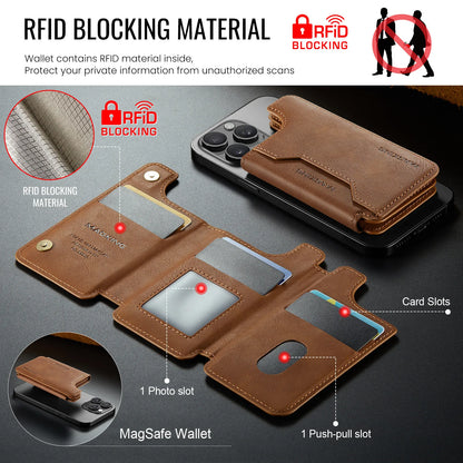 3-in-1 Magnetic Leather Phone Wallet & Stand